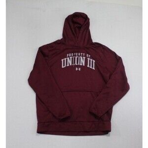Under Armour Red Men Hoodie Sweater "Property Of Union" Size XL